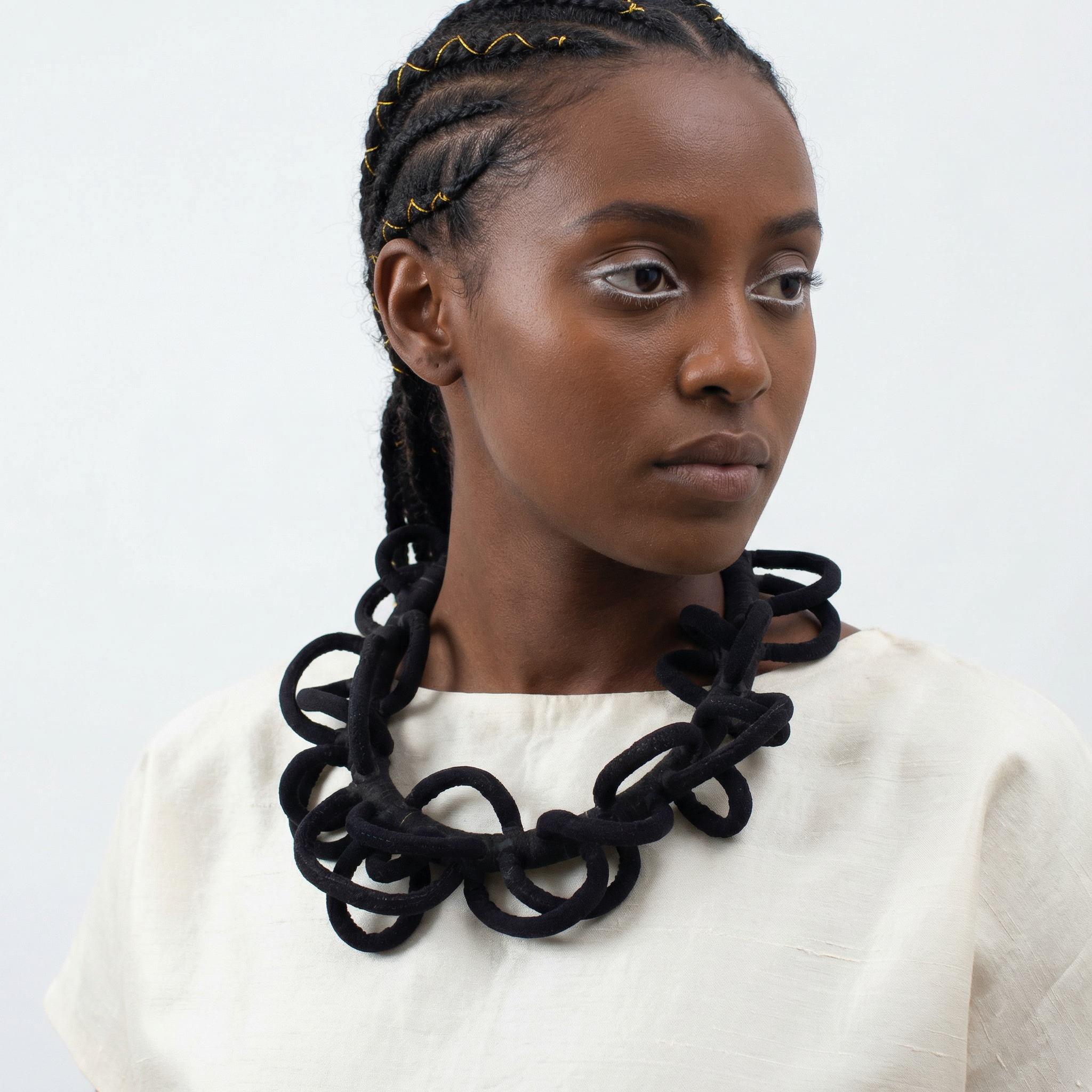 Handcrafted Plant-Dyed Cotton Necklace – Teotitlán del Valle